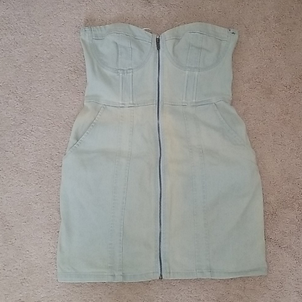 Hm denim halter dress